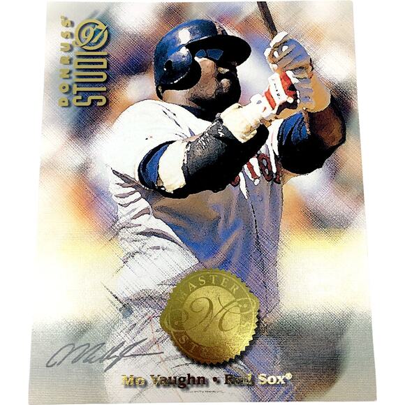 Mo Vaughn 1997 Donruss Studio Master Strokes #7 8x10 Card /5000 Boston Red Sox - Picture 1 of 3